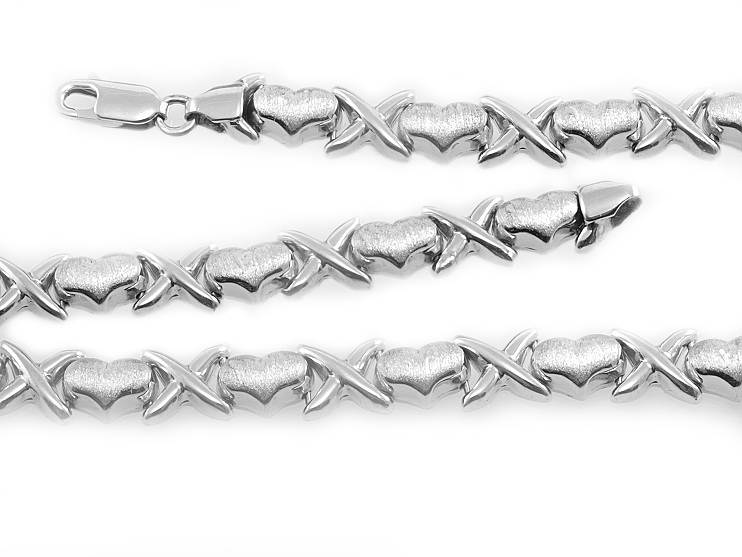 RiverSperky. Luxusní, rhodiovaný stříbrný šperk náramek Natali. AGNAR810001