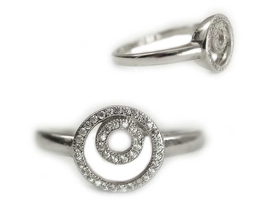 RiverSperky, Stříbrný prsten s mikrosettingem, Eudóra. 690011024