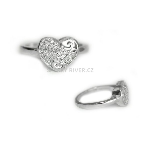 Šperkyriver, stříbrný prsten Srdíčko nr.05,1019420.jpg