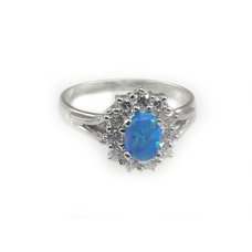 Prsten Natali modrý