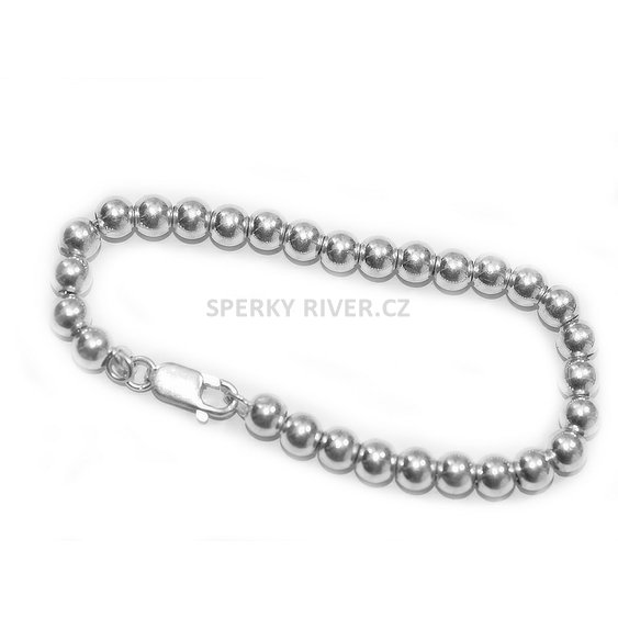 River šperky, stříbrný dámský kluličkový náramek, Adelayde, 1010080.jpg