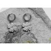 2. Náušnice nerezová ocel, Čtyřlístek Swarovski Elements