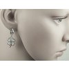 3. Náušnice nerezová ocel, Čtyřlístek Swarovski Elements